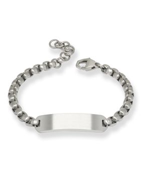 Ace Of Spades plate bar bracelet Steel SSB-8644/19+3cm