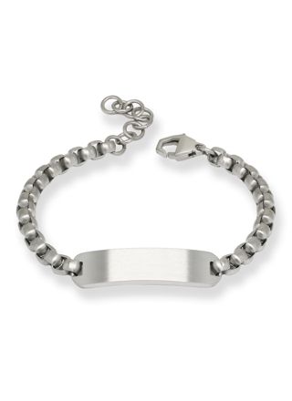 Ace Of Spades plate bar bracelet Steel SSB-8644/19+3cm
