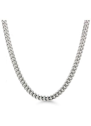 Ace of Spades Curb Chain Necklace Miami Cuban 6 mm SSN-8405-6