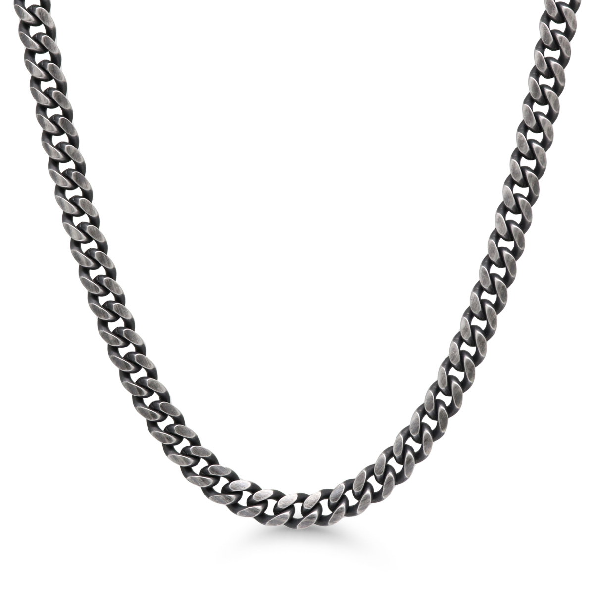 Ace of Spades curb chain necklace 6mm SSN-8405-6OB