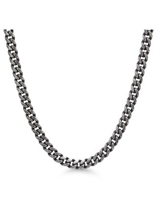 Ace of Spades curb chain necklace 8mm SSN-8405-8OB