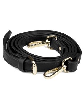 Aarni moose leather purse strap black/gold