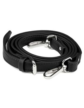 Aarni moose leather purse strap black/silver