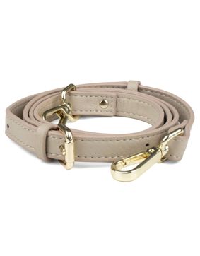 Aarni moose leather purse strap taupe/gold