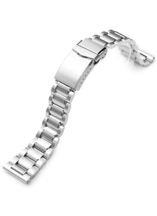 MiLTAT Entwine II (Pull-Twist) Brushed-Polished straight end Stainless Steel Strap 20 mm SS201620BPS162S