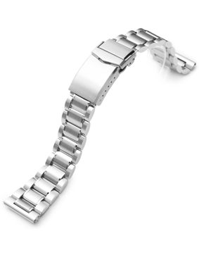 MiLTAT Entwine II (Pull-Twist) Brushed-Polished straight end Stainless Steel Strap 20 mm SS201620BPS162S