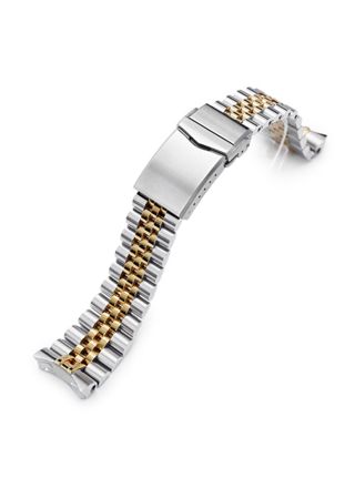 MiLTAT Super-J Louis Stainless Steel Watch Band for Seiko 5-series SS221820PGD117