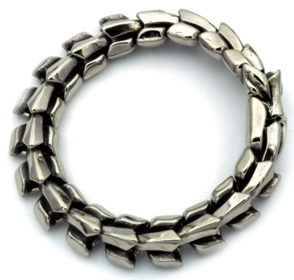 Rocks Steel wolfhead bracelet 23 cm SUSI.15-23
