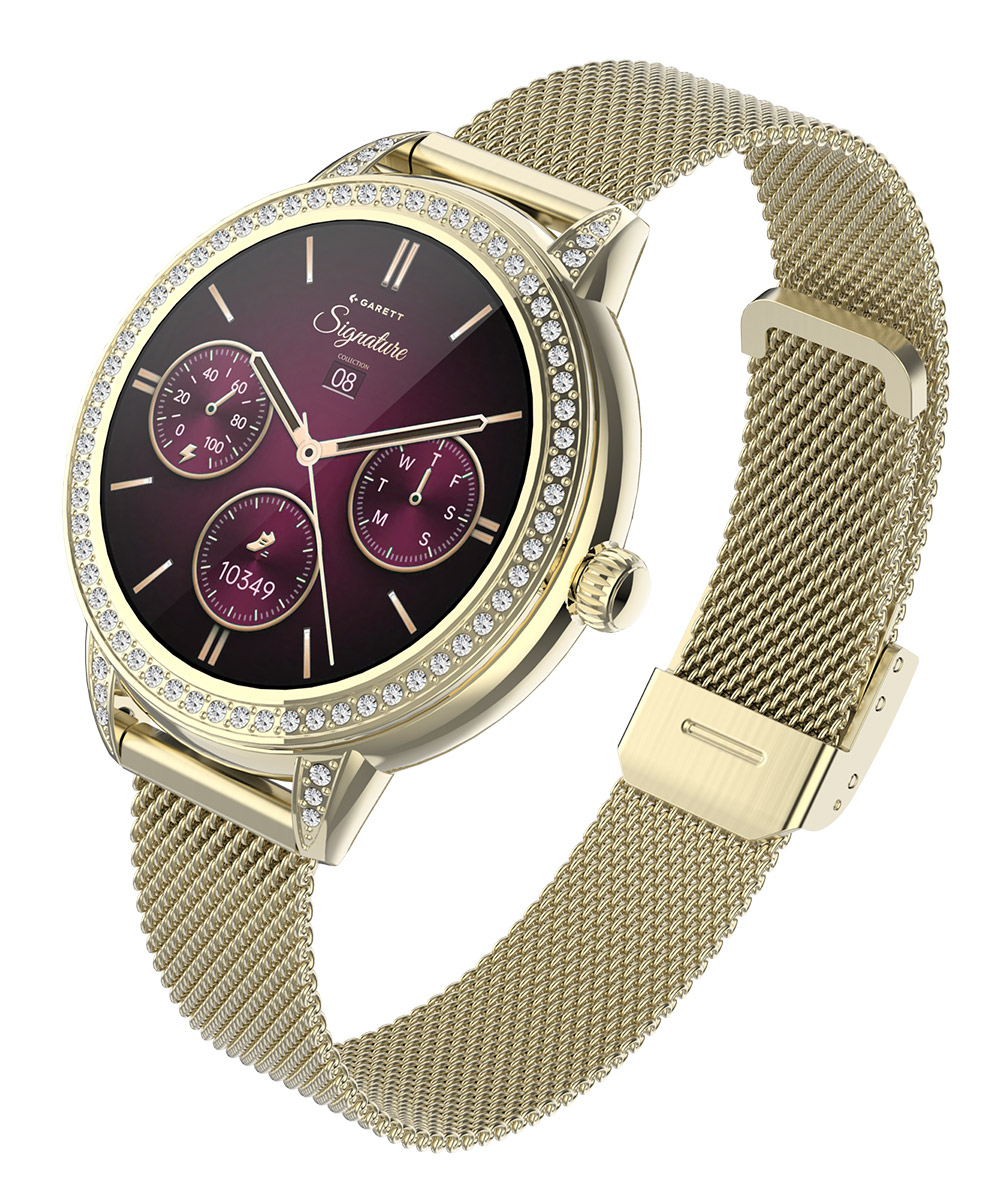 Garett Signature Stella Gold Mesh smartwatch