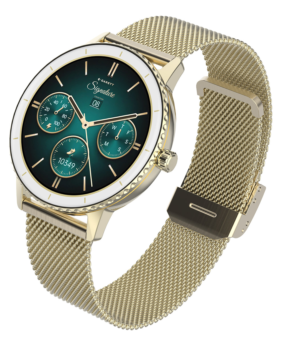 Garett Signature Grace Gold Mesh smartwatch