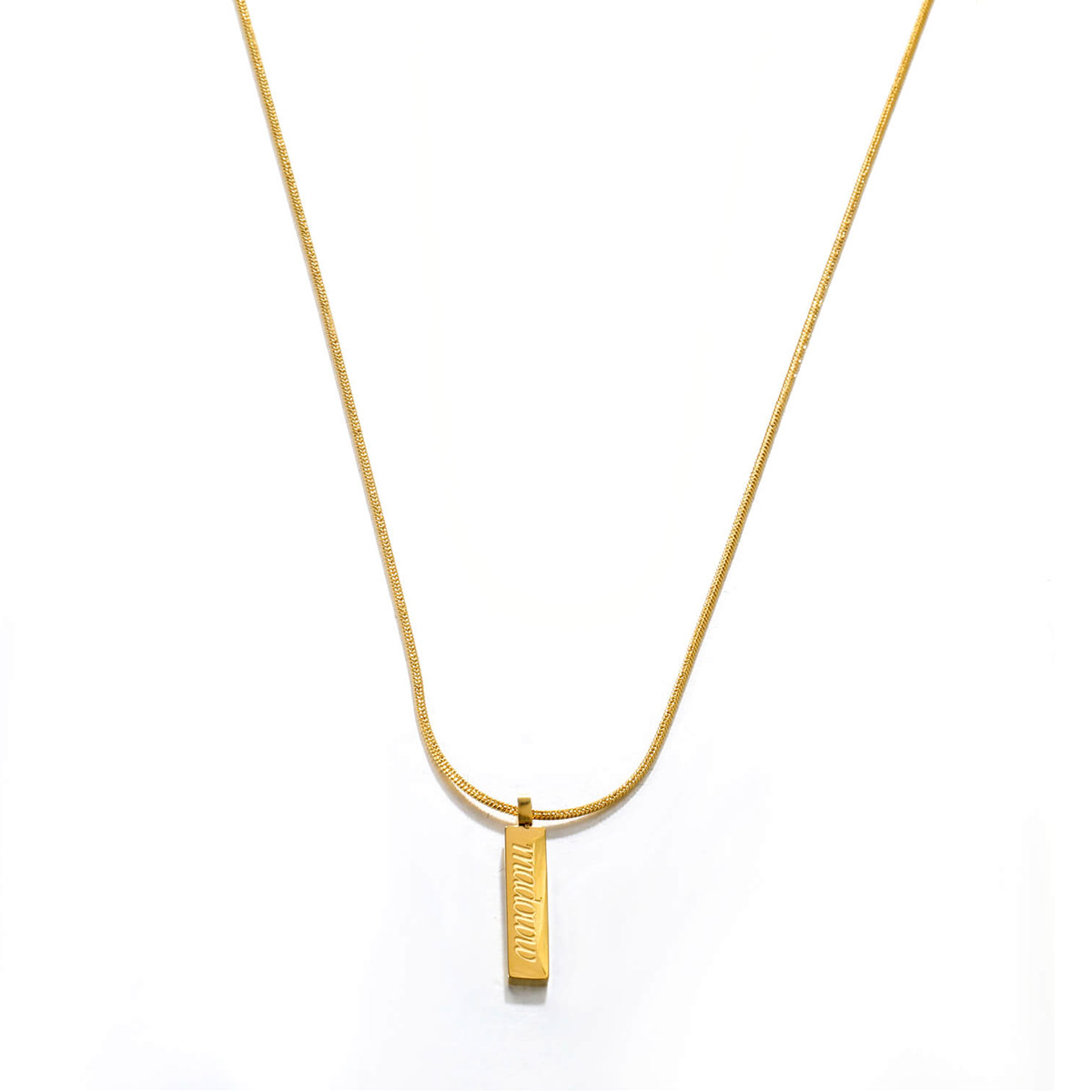 Madoww Tag gold-plated necklace