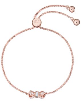 Ted Baker Sabsal Crystal Sparkle Bow Drawstring Bracelet TBJ2526-24-02