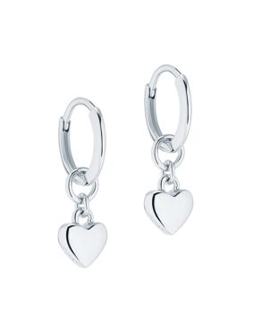 Ted Baker Harrye silver colored heart hoops 06-TBJ2578-01-03
