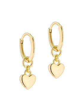 Ted Baker Harrye gold colored heart hoops 06-TBJ2578-02-03