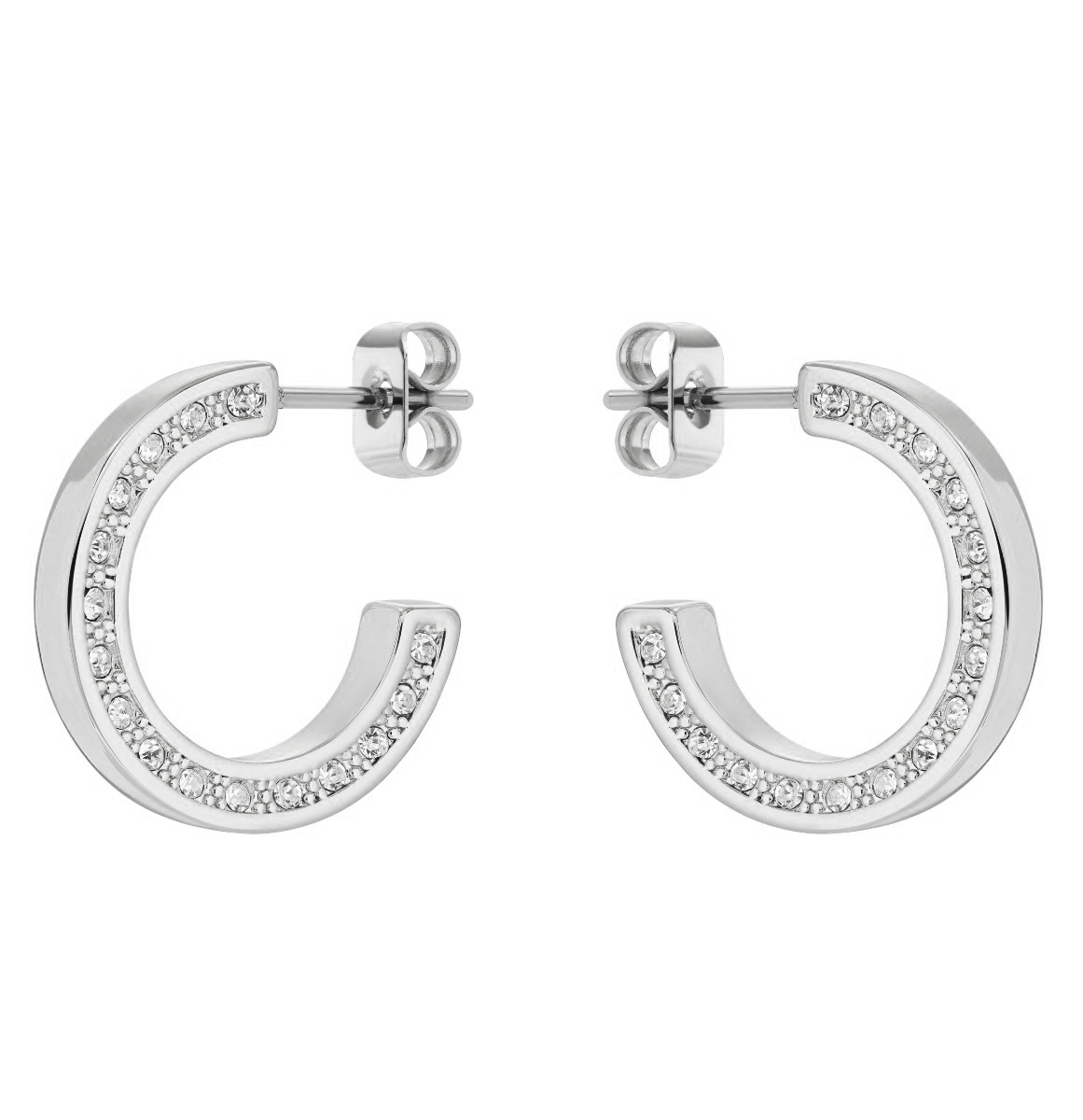 Ted Baker Senatta silver colored hoops 06-TBJ2983-01-02