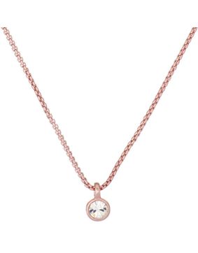 Ted Baker Sininaa rose gold colored solitaire necklace 06-TBJ3034-24-02