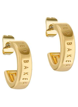 Ted Baker Helanna Nano Logo Hoop Earrings 06-TBJ3106-02