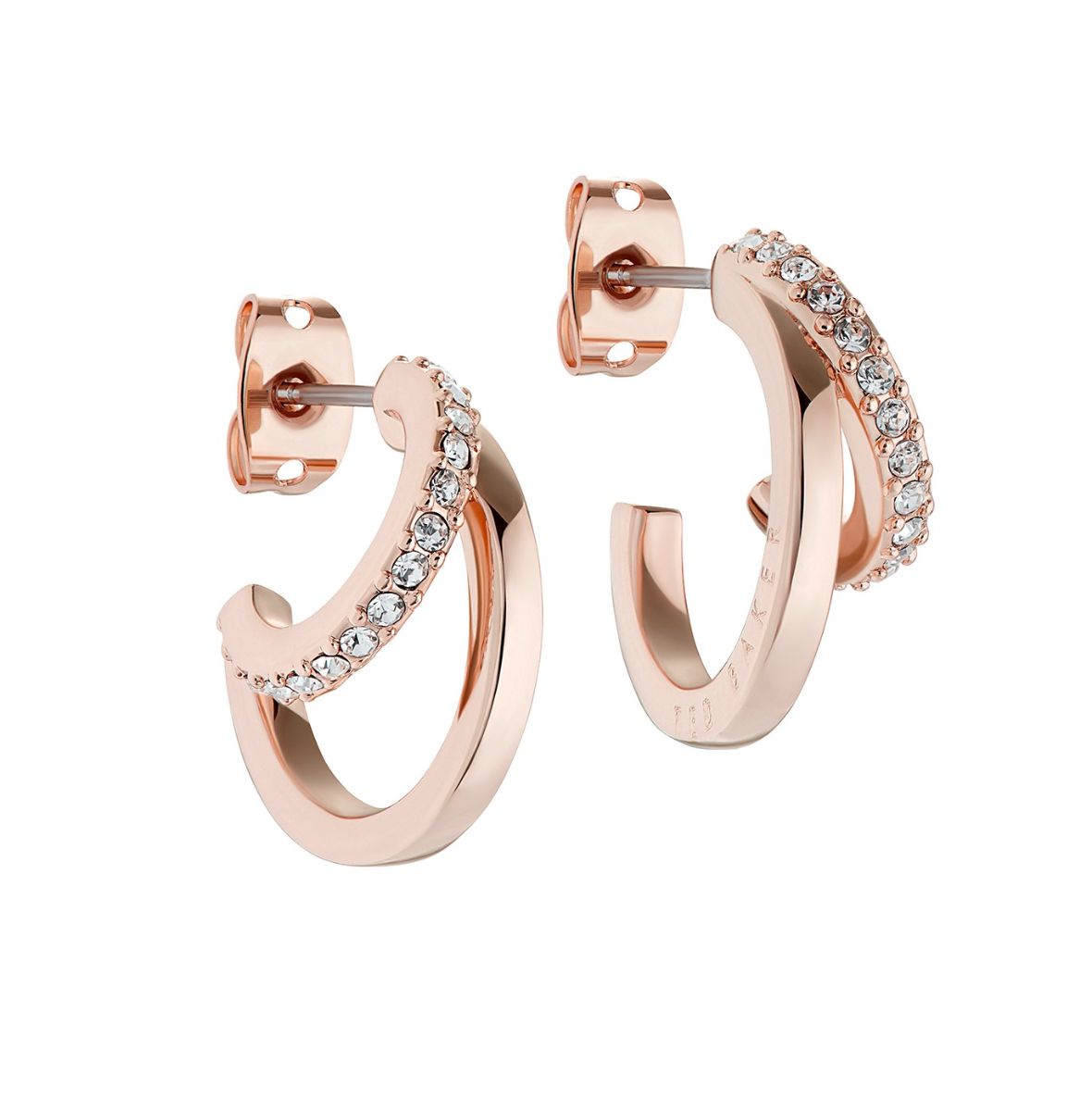 Ted Baker Helias rosegold tone hoops 06-TBJ3458-24-02
