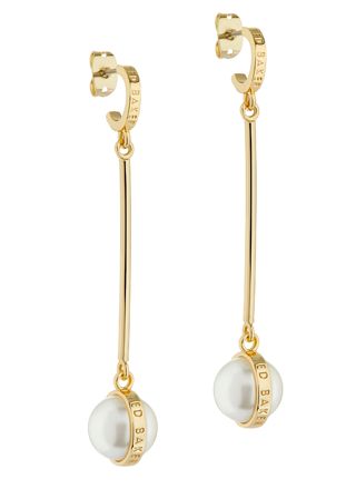 Ted Baker Perllie gold colored riippuvat pearl earrings 06-TBJ3472-02-28