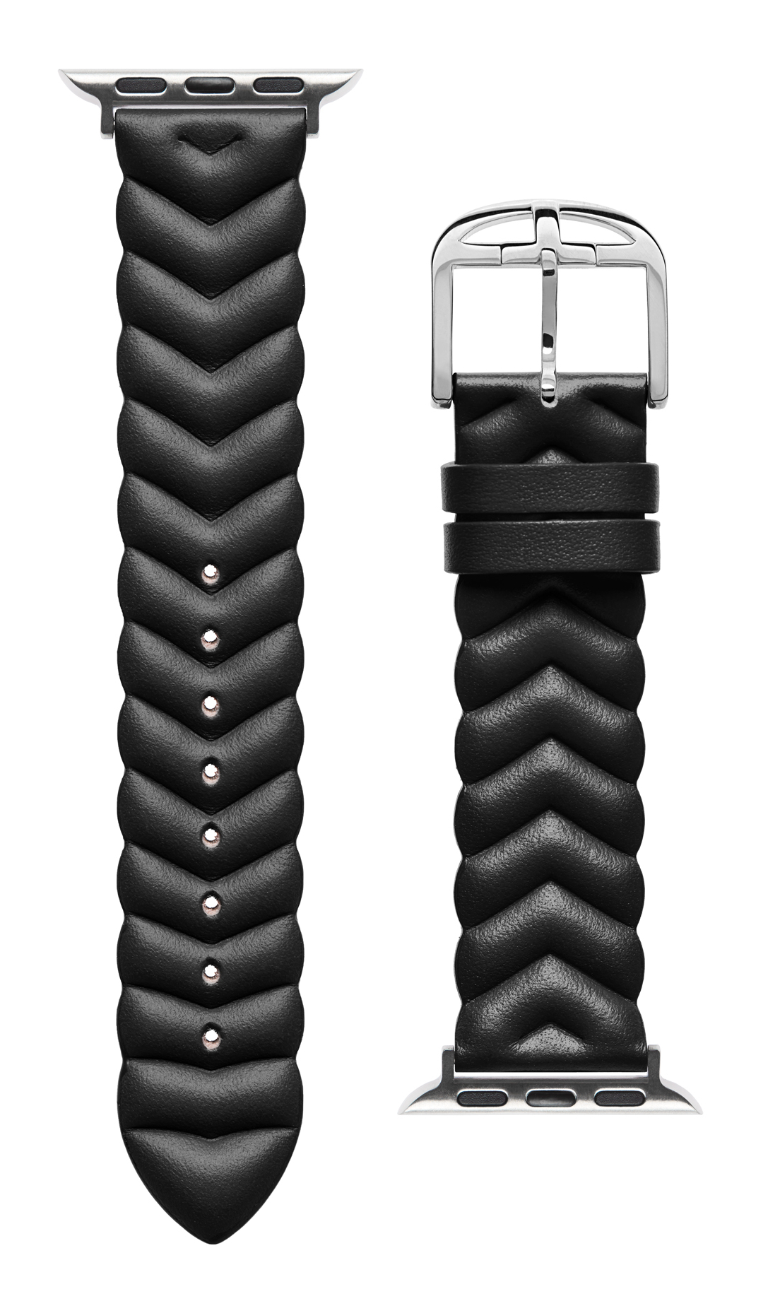 Ted Baker black leather Apple Watch band 38 40 41 mm BKS38F110B0 watchesonline