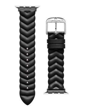 Ted Baker black leather Apple Watch band 38/40/41 mm BKS38F110B0