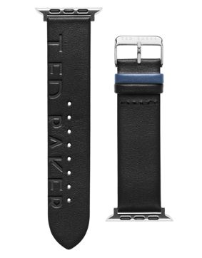 Ted Baker black leather Apple Watch band 42/44/45/49 mm BKS42F116B0