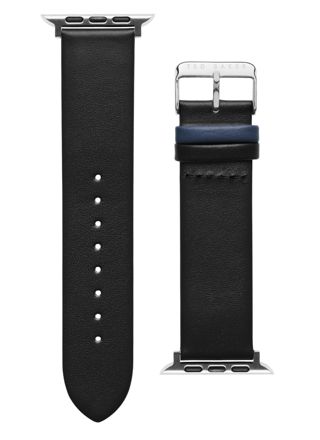 Ted Baker black leather Apple Watch band 42/44/45/49 mm BKS42F135B0