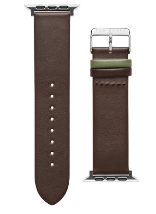 Ted Baker brown leather Apple Watch band 42/44/45/49 mm BKS42F136B0
