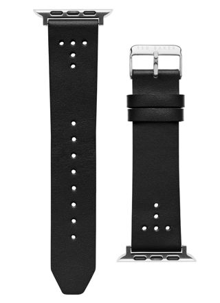 Ted Baker black leather Apple Watch band 42/44/45/49 mm BKS42S221B0