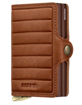 Secrid Premium Twinwallet Emboss Lines Cognac+