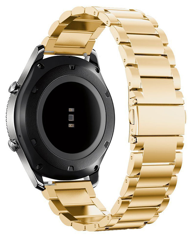 Tiera steel watch strap Tri-Fold Buckle and quick-release - PVD gold