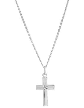 Top Gold silver cross 10x19mm 3256720540 diamond 0.01ct