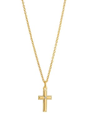 Top Gold silver cross goldplated 5256761540 diamond 0.01ct