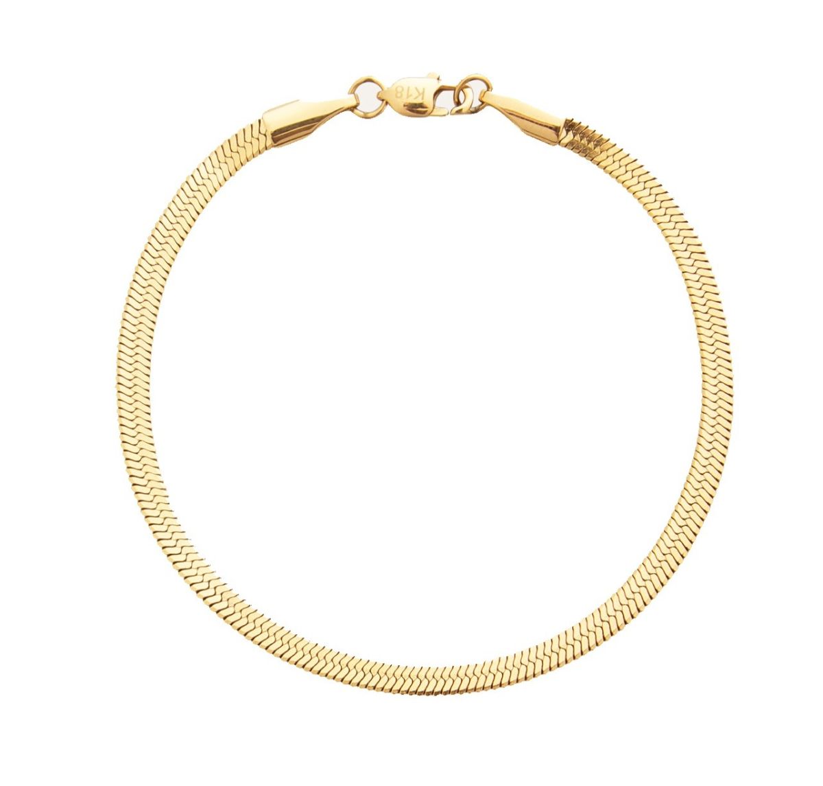 Mockberg Thin snake bracelet gold-colored small MO571