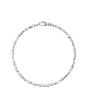 Mockberg Shiny Tennis bracelet silver-colored S MB0016