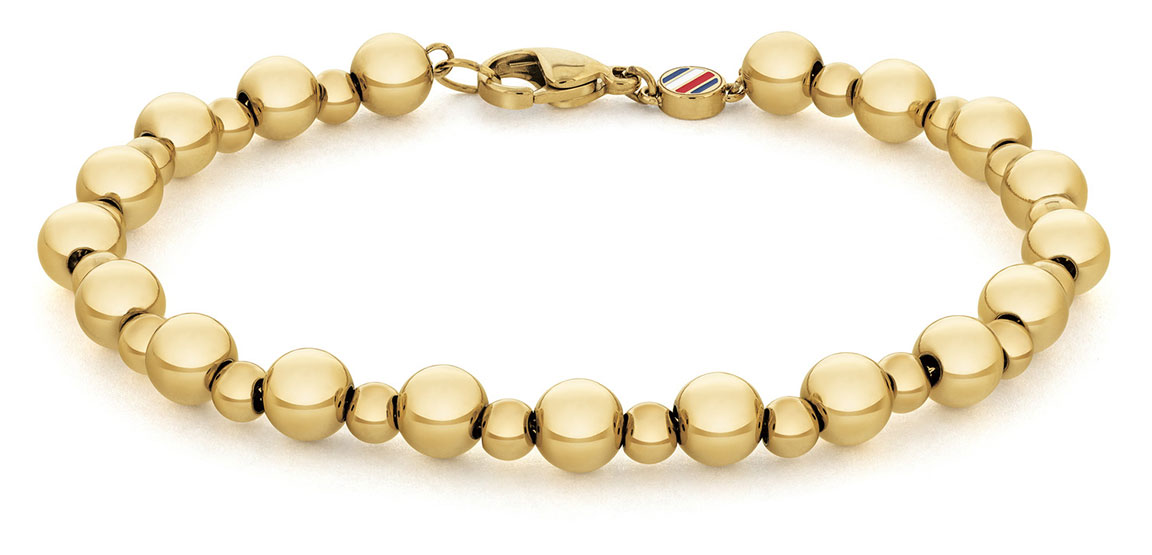 Buy Tommy Hilfiger rose gold Beaded Bracelet for Women in MENA Worldwide