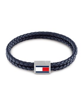Tommy Hilfiger 3D Flag Leather bracelet blue 2790753