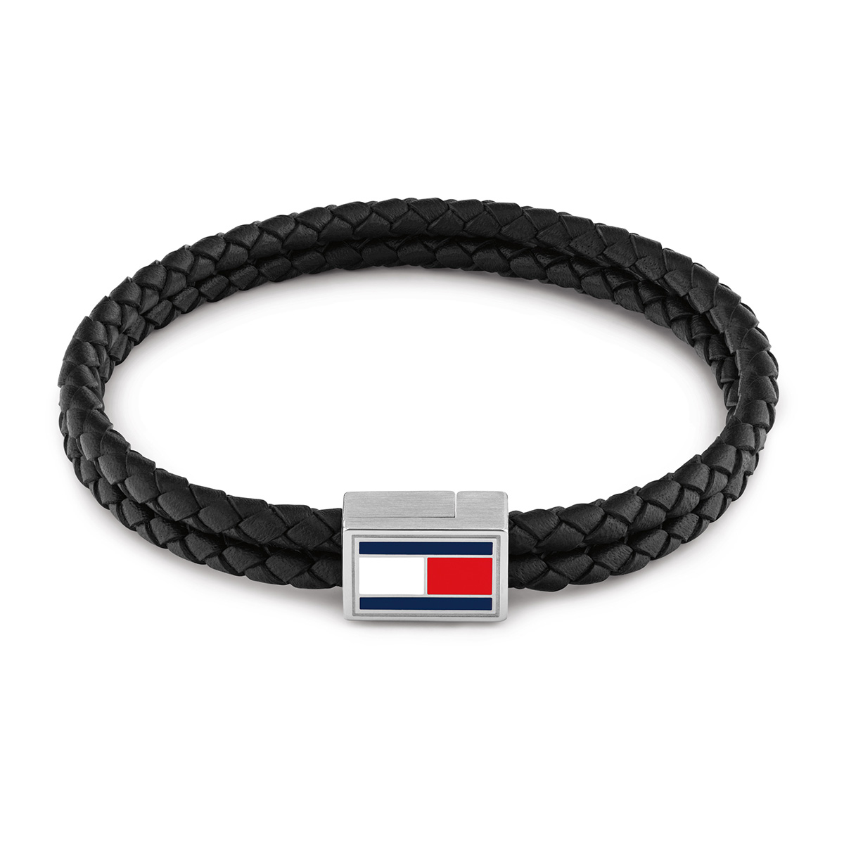 Tommy Hilfiger 3D Flag Leather bracelet black 2790755