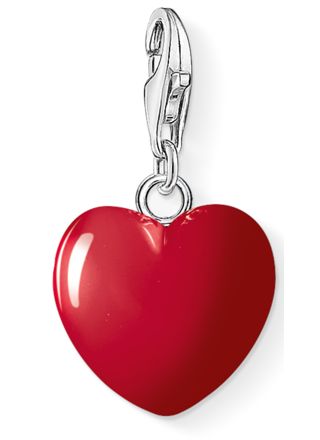 Thomas Sabo Charm Club red heart silver charm 0016-007-10