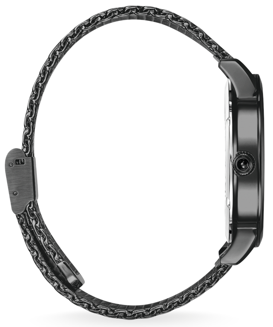 Spirit men's black hotsell mesh bracelet watch