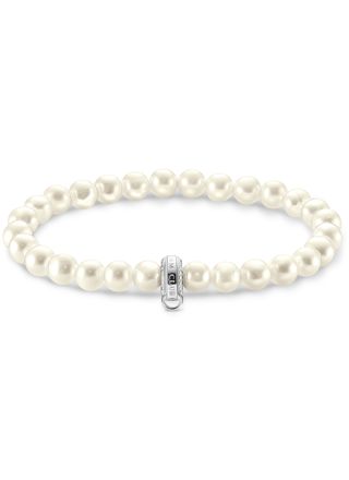 Thomas Sabo Charm Club Charming emerald pearl bracelet X0284-082-14