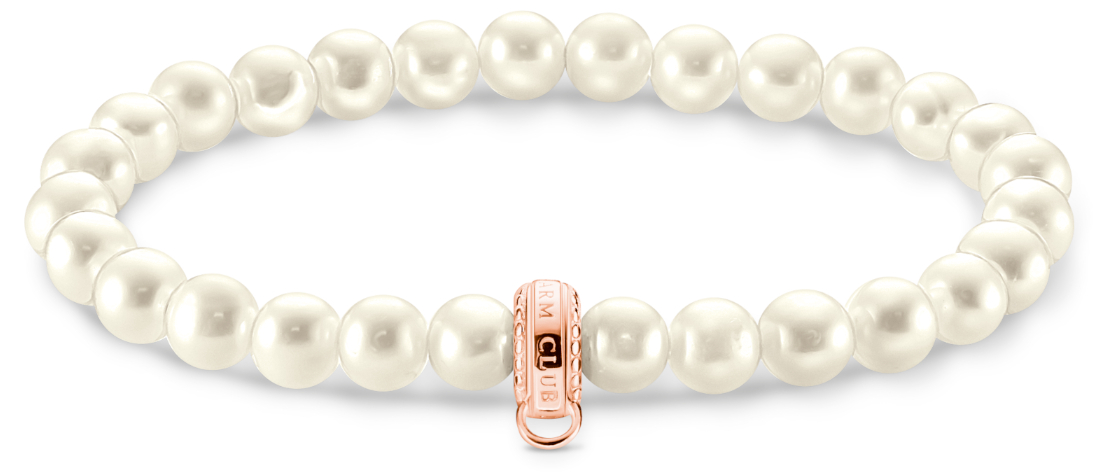 Thomas Sabo Charm Club Charming emerald pearl bracelet X0284 082 14 watchesonline