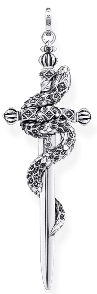 Thomas Sabo Rebel snake Blackened sword with snake pendant PE943-643-11