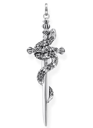 Thomas Sabo Rebel snake Blackened sword with snake pendant PE943-643-11