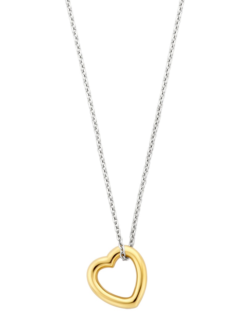 TI SENTO gold-plated heart necklace 34022SY/42