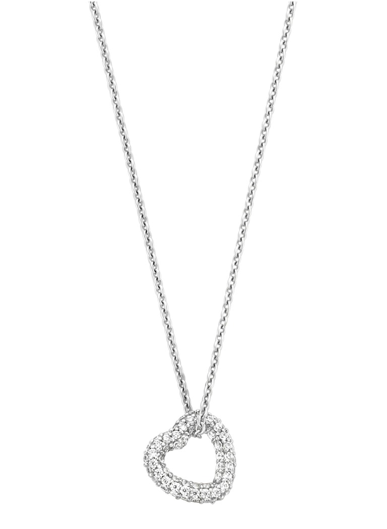 TI SENTO silver heartnecklace 34022ZI/42