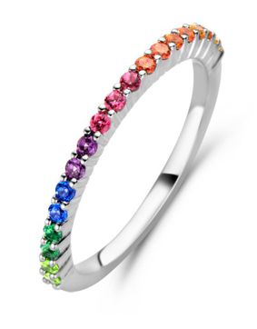 TI SENTO silver colorful eternity band 12268MC/52