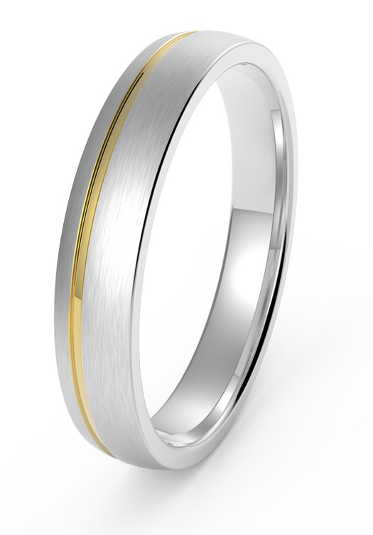 Bosie brushed titanium gold ring PVD TICMPVD-2554/4