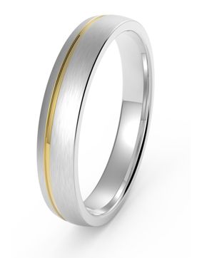 Bosie brushed titanium gold ring PVD TICMPVD-2554/4