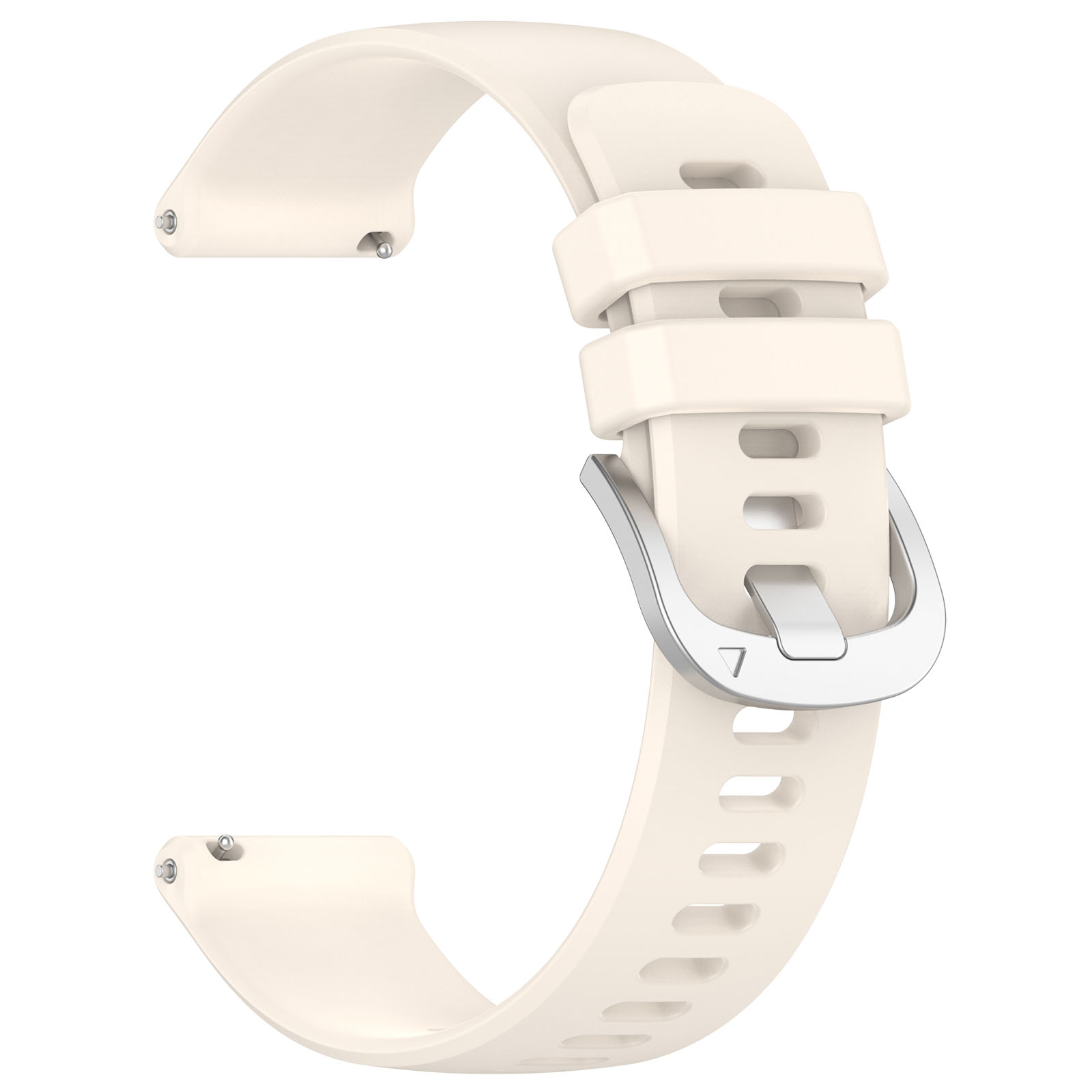 Tiera white silicone strap 18 mm